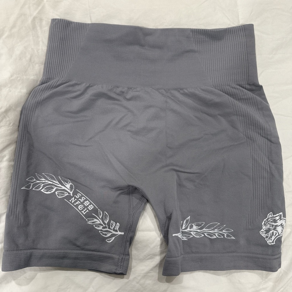 SHEIN Gray High-Waisted Athletic Shorts